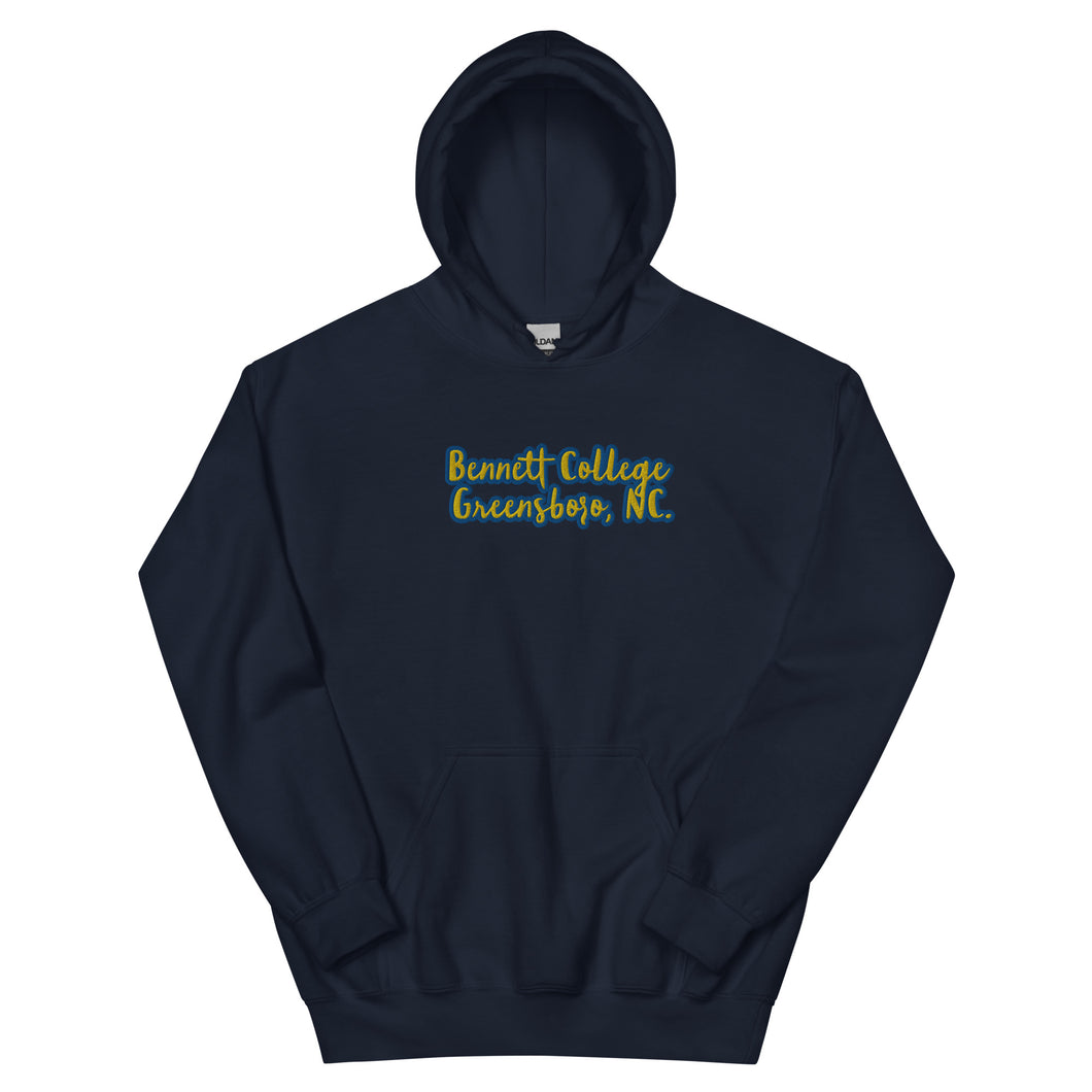 Blue and Yellow Bennett Unisex Hoodie