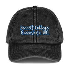 Load image into Gallery viewer, Bennett College Vintage Cotton Twill Cap
