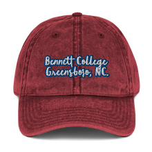 Load image into Gallery viewer, Bennett College Vintage Cotton Twill Cap
