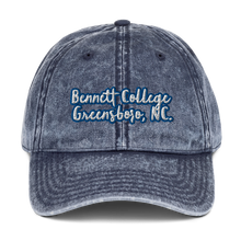 Load image into Gallery viewer, Bennett College Vintage Cotton Twill Cap
